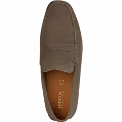 ) Geox U KOSMOPOLIS + GRIP Leather Men's Taupe Loafers - Brown, 9 (Adults'