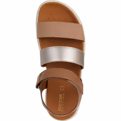 ) Geox D Xand 2.1S B Synthetic Women's Nude Sandals - Multicoloured, 3 (Adults'