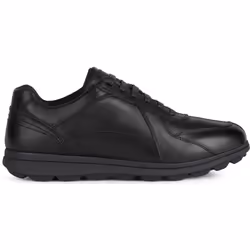 ) Geox U SPHERICA EC12 Leather Bovine Full Grain Men's Black Trainers - Black, 9 (Adults' - Additional view 4