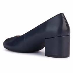 ) Geox D ELEANA A Leather Bovine Full Grain Women's Navy Heels - Blue, 7.5 (Adults' - Additional view 4