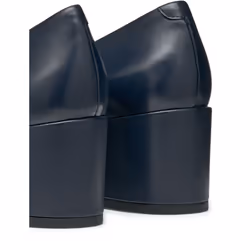 ) Geox D ELEANA A Leather Bovine Full Grain Women's Navy Heels - Blue, 7.5 (Adults' - Additional view 6