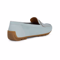 ) Geox D Kosmopolis Suede Women's Light Blue Moccasins Shoes - Blue, 5 (Adults'