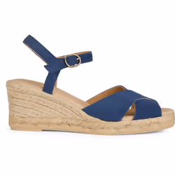 ) Geox D Gelsa Low C Leather Women's Navy Sandals - Blue, 6 (Adults' - Additional view 4