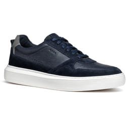 ) Geox U DEIVEN Leather/Suede Men's Navy Trainers - Blue, 8 (Adults'