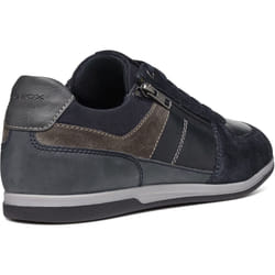 ) Geox U Renan B Suede Men's Navy/Grey Trainers - Blue, 8 (Adults'