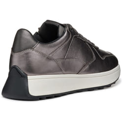 ) Geox D Amabel A Leather Women's Gun Trainers - Silver, 7 (Adults'