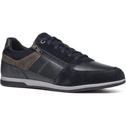 ) Geox U Renan B Suede Men's Navy/Grey Trainers - Blue, 9 (Adults'