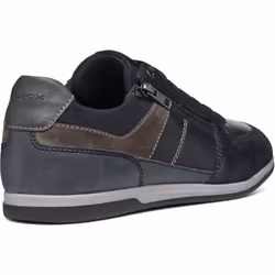 ) Geox U Renan B Suede Men's Navy/Grey Trainers - Blue, 10 (Adults'