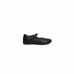 ) J Iberide | Black Leather | Girl's Mary Jane Brogue School Shoes - 2.5 (Adults' - Additional view 5