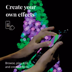 20m Smart App Controlled Twinkly Gen II Christmas Fairy Lights | Indoor Home Multi Colour Select