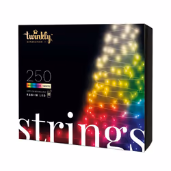 20m Smart App Controlled Twinkly Gen II Christmas Fairy Lights, Clear Cable, Special Edition | Home Indoor Multi Colour Selec ...