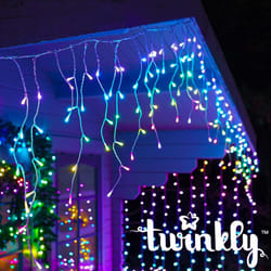 5m Smart App Controlled Twinkly Gen II Christmas Icicle Lights | Indoor Home Multi Colour Select