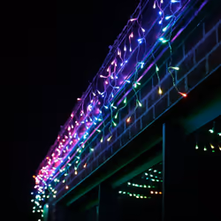 5m Smart App Controlled Twinkly Gen II Christmas Icicle Lights | Indoor Home Multi Colour Select