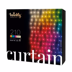 1m x 2.1m Smart App Controlled Twinkly Gen II Christmas Curtain Lights, Special Edition | Outdoor Home Indoor