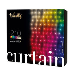 1m x 2.1m Smart App Controlled Twinkly Gen II Christmas Curtain Lights, Special Edition | Outdoor  Home Indoor