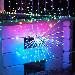 40cm Smart App Controlled Twinkly Christmas Starburst Light - Gen II | Indoor Outdoor LED Home Garden Decoration