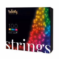 8m Smart App Controlled Twinkly Gen II Christmas Fairy Lights | Indoor Home Multi Colour Select