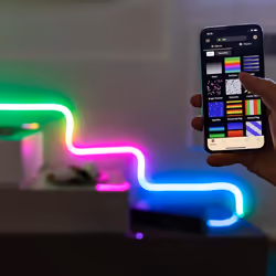 2m Plug In Smart App Controlled Twinkly LED Flex Light | Indoor Home Backlight Gaming