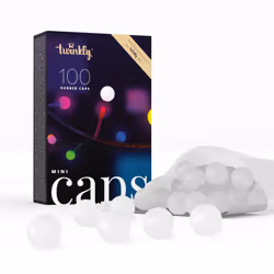 Twinkly MiniCaps, Garland, Silicone, Multicolour, Round, Yellow, 1.5 cm