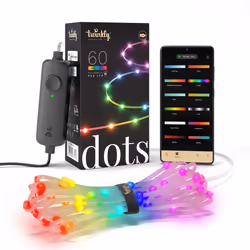 Twinkly Dots, Transparent, Blue, Green, Red, G, 6 kWh, A to G, Box