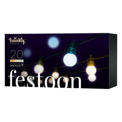Smart App Controlled Twinkly Festoon Lights, Gold Edition - Gen II