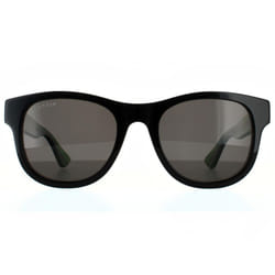 Gucci Sunglasses GG0003SN 006 Black Green Grey Grey