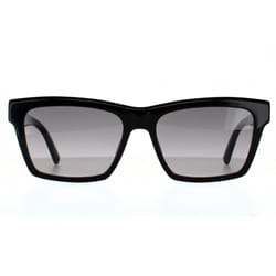 Saint Laurent Sunglasses SL M104 001 Shiny Black Grey Gradient