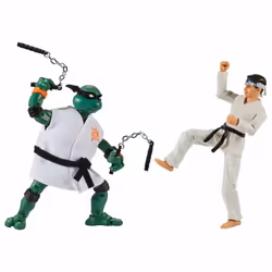 Turtles TMNT Cobra Kai 2 Packs Mikey vs Danny LaRusso Multicolour