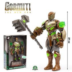 Gormiti - Figurine articulée de 27 cm avec arme - Terre