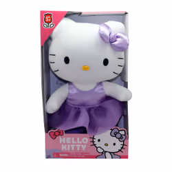 Hello Kitty - Peluche de 30 cm - Robe satin violette - Additional view 6