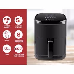 Beper P101FRI051 fryer Single 5 L Stand-alone 1400 W Hot air fryer Black