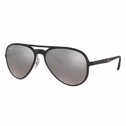 Ray-Ban RB4320 CHROMANCE, Adult, Unisex, Aviator, Black, Polarized lens, Nylon