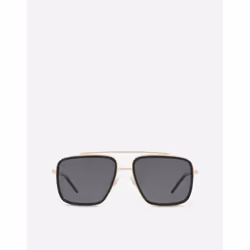 Dolce&Gabbana VG2220VM2819V000, Adult, Male, Aviator, Aviator, Full rim, Black, Gold