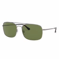 Ray-Ban RB3611, Adult, Unisex, Square, Polarized lens, Stainless steel, Green