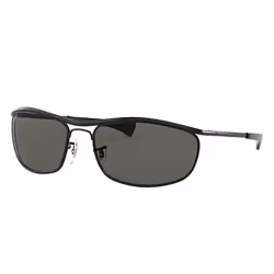 Ray-Ban OLYMPIAN I DELUXE, Adult, Unisex, Oval, Black, Polarized lens, Metal