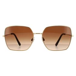 Dolce & Gabbana Sunglasses DG2242 02/13 Gold Dark Brown Gradient