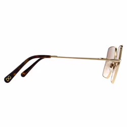 Dolce & Gabbana Sunglasses DG2242 02/13 Gold Dark Brown Gradient