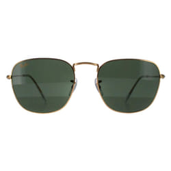 Ray-Ban Sunglasses RB3857 Frank 919631 Gold G-15 Green 54mm