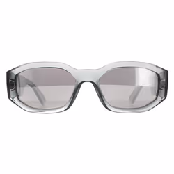 Versace Sunglasses VE4361 311/6G Transparent Grey Light Grey Silver Mirror