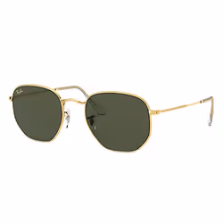Ray-Ban HEXAGONAL LEGEND GOLD, Adult, Unisex, Hexagonal, Gold, Non-polarized lens, Metal