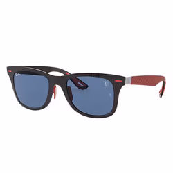Ray-Ban RB8395M SCUDERIA FERRARI COLLECTION, Adult, Unisex, Square, Black, Non-polarized lens, Carbon fibre