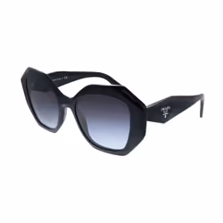 Prada PR 16WS 1AB5D1 Black Plastic geometric Sunglasses grey gradient Lens