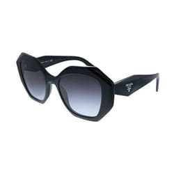 Prada PR 16WS 1AB5D1 Black Plastic geometric Sunglasses grey gradient Lens