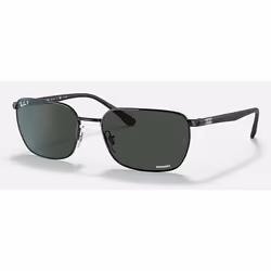 Ray-Ban RB3684CH CHROMANCE, Adult, Unisex, Rectangular, Rectangle, Full rim, Black