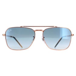 Ray-Ban Sunglasses RB3636 New Caravan 92023F Rose Gold Blue Gradient 58mm
