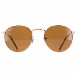 Ray-Ban Sunglasses RB3637 New Round 920233 Rose Gold Brown 50mm