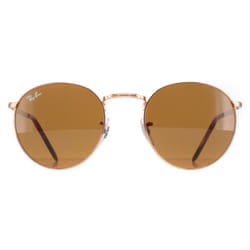 Ray-Ban Sunglasses RB3637 New Round 920233 Rose Gold Brown 50mm