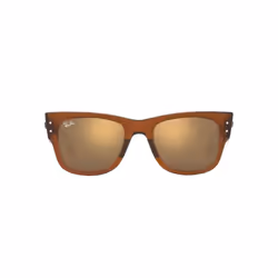 Ray-Ban RB0840S Mega Wayfarer Square Sunglasses  Transparent BrownLigh