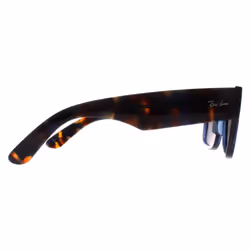 Ray-Ban Sunglasses RB0840S Mega Wayfarer 663804 Transp Blue Havana Blue Mirror