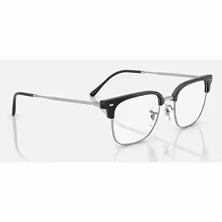 Ray-Ban NEW CLUBMASTER OPTICS Unisex Square Half rim Black, Silver - Additional view 5